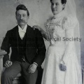 PHOTOGRAPH OF A COUPLE ON WEDDING DAY BY J.F ROWE