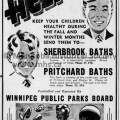 Sherbrook Pool Ad, Oct 30, 1937